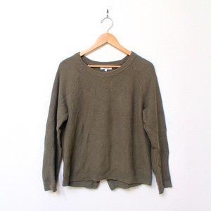 Madewell | Cross Back Olive Sweater